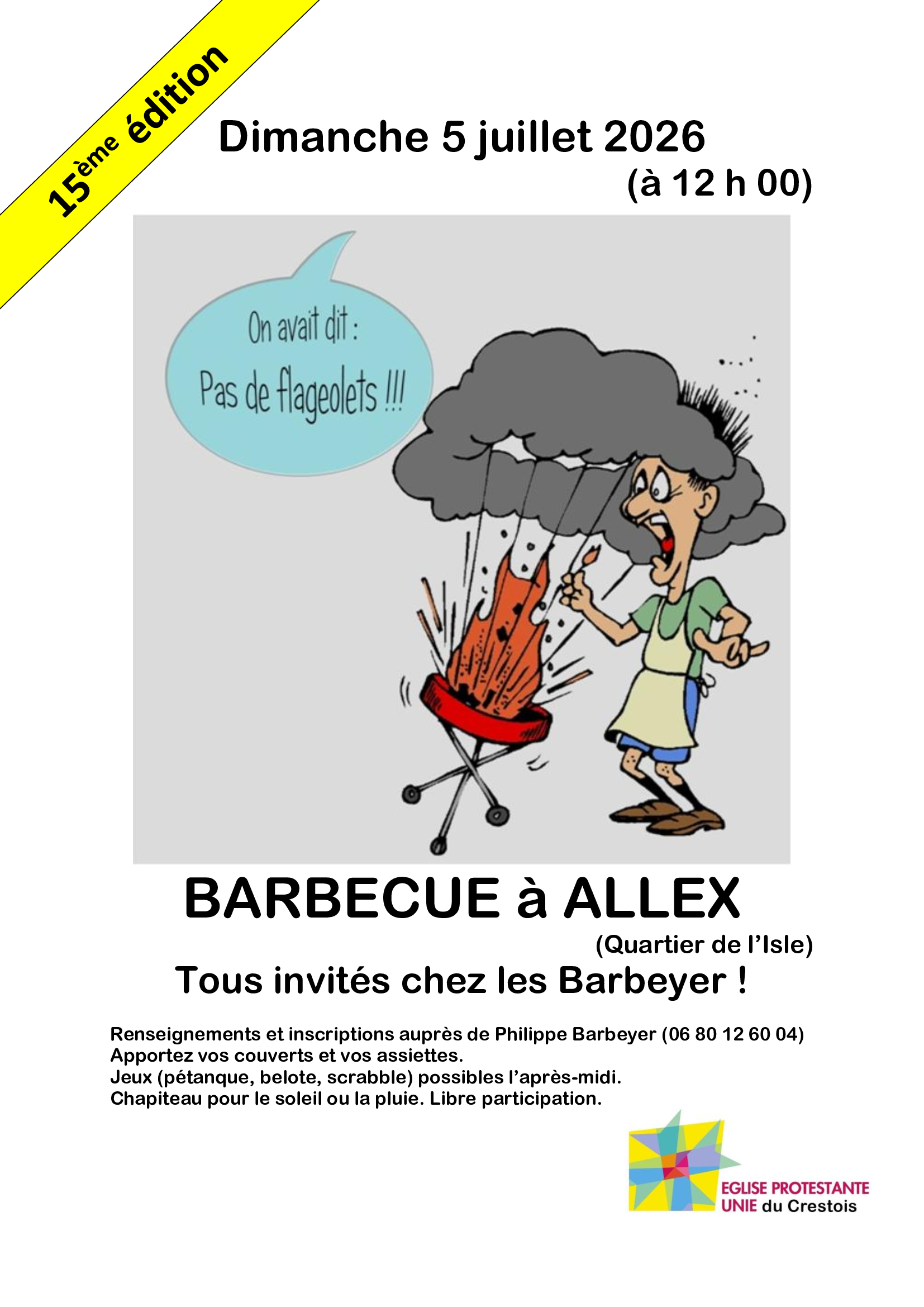 Affiche barbecue 2026 Affiche barbecue 2026